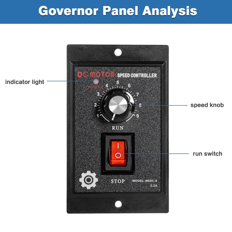 DEWIN Speed Controller, Single-Phase DC Motor Speed Regulator AC 220