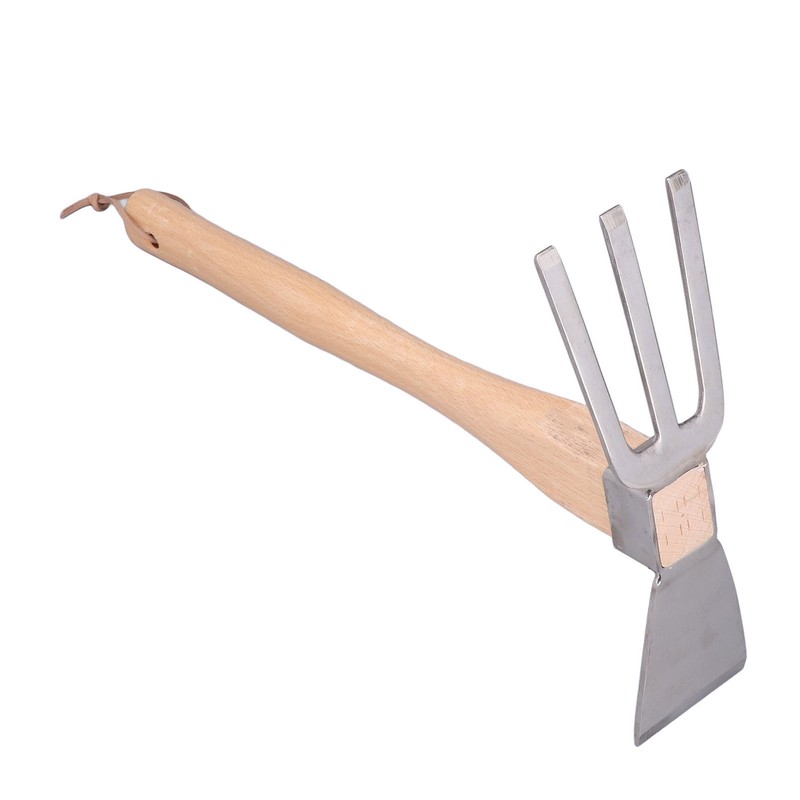 Hoe Rake Hand Tool Simple Practical Fine Workmanship Beech Handle