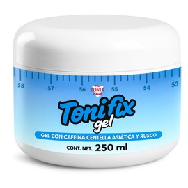 Gel Reductor Tonificante con Cafeína, Centella Asiática y Rusco 250 mL | Gel efecto frío, gel reductor de grasa, crema reductora de abdomen, reafirmante corporal de rápida absorción y frescura inmediata