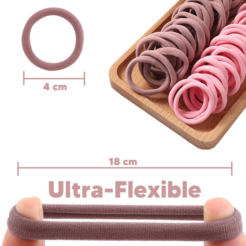 GREYCO Ligas para cabello Elásticas, Bandas Elásticas para Peinar, Lazos