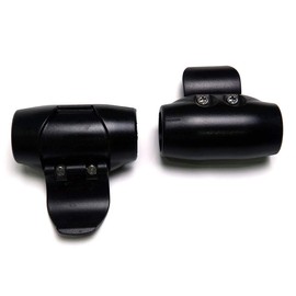 Z&J SPORT Abrazadera de barra de posicionamiento de pala de pie Φ 1.14 pulgadas, clip de remo para remo ajustable de 2 o 3 piezas, ajustador de plástico, 2 piezas de remo