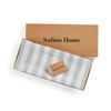 Solino Home Stripe Linen Table Runner 48 Inch – 100%