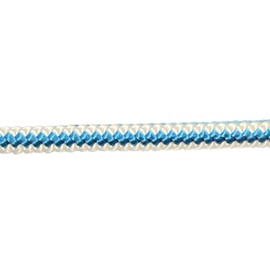 Blue Ox Rope 1/2 Inch by 120 Feet, 12 Strand Polyester Arborist Climbing Rope Blue/White, Made in The USA