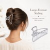 4Pcs Metal Hair Claw Clips Set, Large Alloy Hair Clips