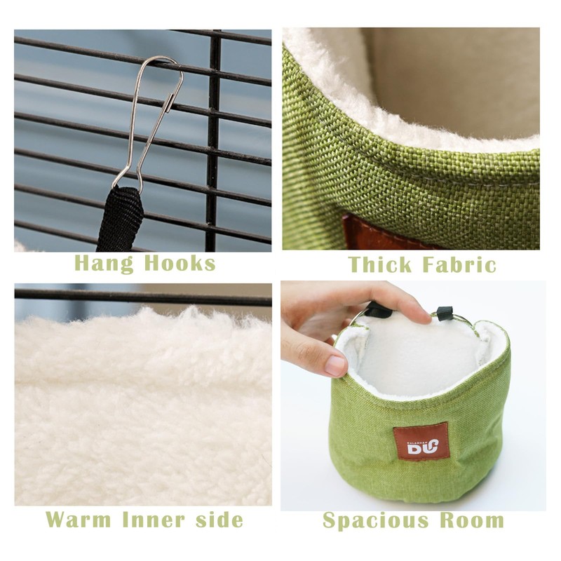FiboPawer Sugar Glider Sleeping Bag, Cage Hanging Bag, Warm Cage