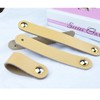 6X Drawer Pulls Handmade Leather Dresser Cabinet Knob Handles Adjustable