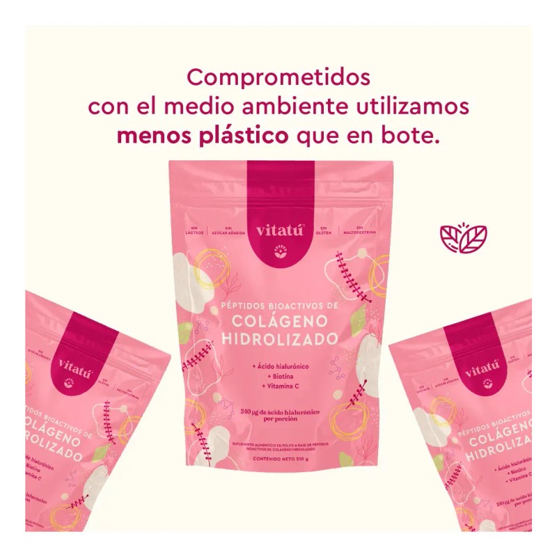 Vitatú Colágeno Hidrolizado Ácido Hialurónico Sabor