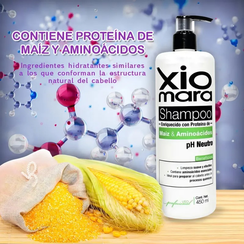 Xiomara Shampoo Proteína De Maíz Y Aminoácidos 450ml