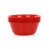 Mintra Home Snack Bowls (Medium 6pk (1.8L), Red)