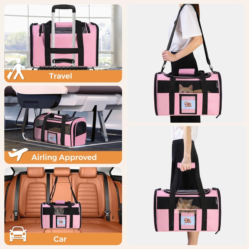 Cat, Dog Carrier for Small Medium Pets