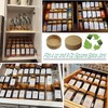 16 Pcs Bamboo Spice Jar Lids Fits Square Containers Seasoning