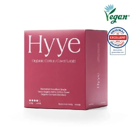 Hyye Cotton Cover Sanitary Pads #Large 12P - Hyye Cotton Cover Sanitary Pads #Large 12P