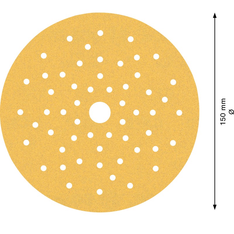 Bosch 50 x Expert C470 Multi-Hole Sandpaper (for Paint on
