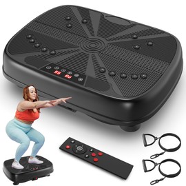 Vibration Plate Fitness Platform Exercise Machine - Vibrating Shaking Full Body Shaker Workout Fitness Platform Vibration Plate for Home Gym