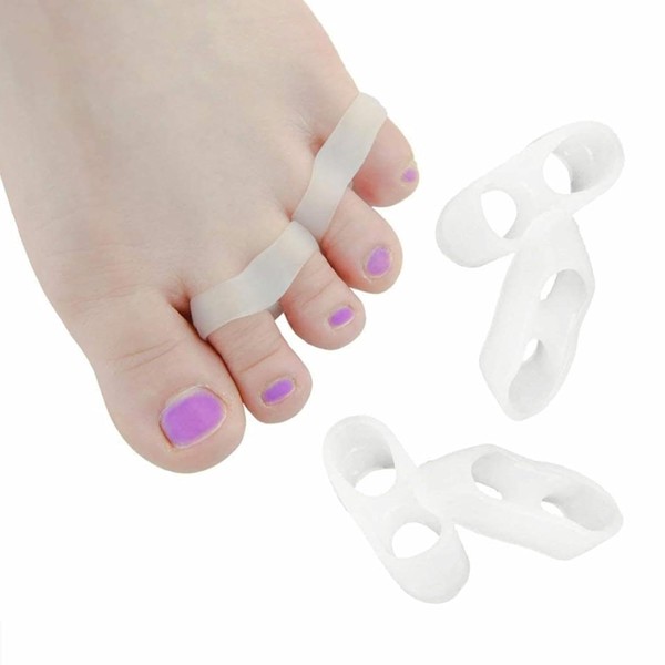 Zehenkorrektur kleiner zeh Zehenstrecker toe spacer 4 Zehenspreizern - Weiches,