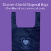 NorthShore DiscreetShield Disposal Bags for Adult Diapers, 25-Count, Opaque Navy,