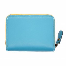 Wachifudo Dayan Genuine Leather Mexico Card Wallet, Blue, Blue