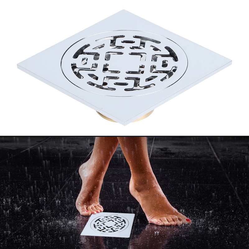 Stainless Steel Chrome Plated Floor Drain Anti Odor Insect Resistant
