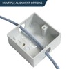 TRASEXTRA Type 86 Box Outlet Mounting Box,Recessed Electrical,86 Type Universal