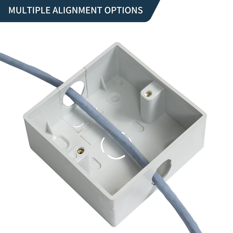 TRASEXTRA Type 86 Box Outlet Mounting Box,Recessed Electrical,86 Type Universal