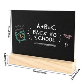 Pack of 20 Mini Chalkboards, Small Boards for Labelling, Small Wipe-Clean Boards for Message Signs, Price Tags, Place Cards, Buffet, Wedding, Party, Bakery, Cafe (Rectangles, 7.5 x 10 cm)