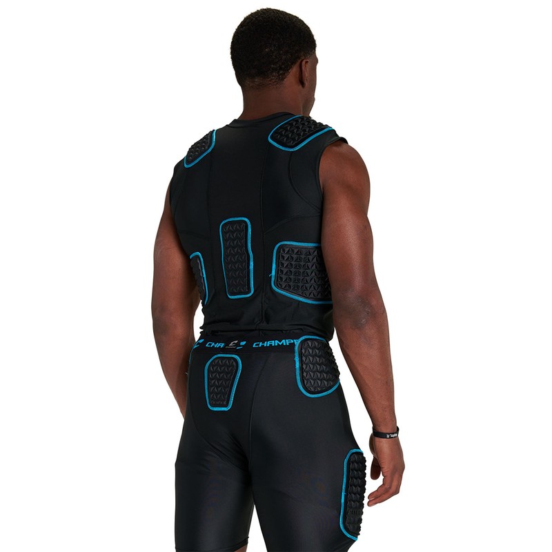 Champro Bull Rush Compression Jersey Adult, L, Black