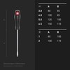 INBUS® 73790 Screwdriver Set 6-Piece, SL3-6.5 & PH1-2, with HybridTouch
