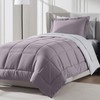 Nestl 7 Piece Twin Comforter Set – Dusty Purple Reversible