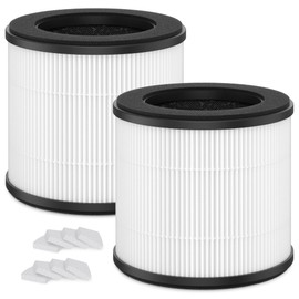 AC300 Filtro de repuesto compatible con purificador de aire Purivortex AC300, filtro HEPA 3 en 1 H13 True Pack, 2 unidades