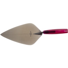 MARSHALLTOWN London Brick Trowel, 10 1/2 x 5 3/4 Inch Masonry Tool, Wood Handle, Made in the USA, 34P10.5