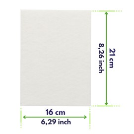 10x Universal Micro Filter/Air Filter/Engine Filter/Exhaust Filter/Micro Filter/Filter Mat Can Be Cut to Size, Approx. 190 x 150 mm Microsafe®