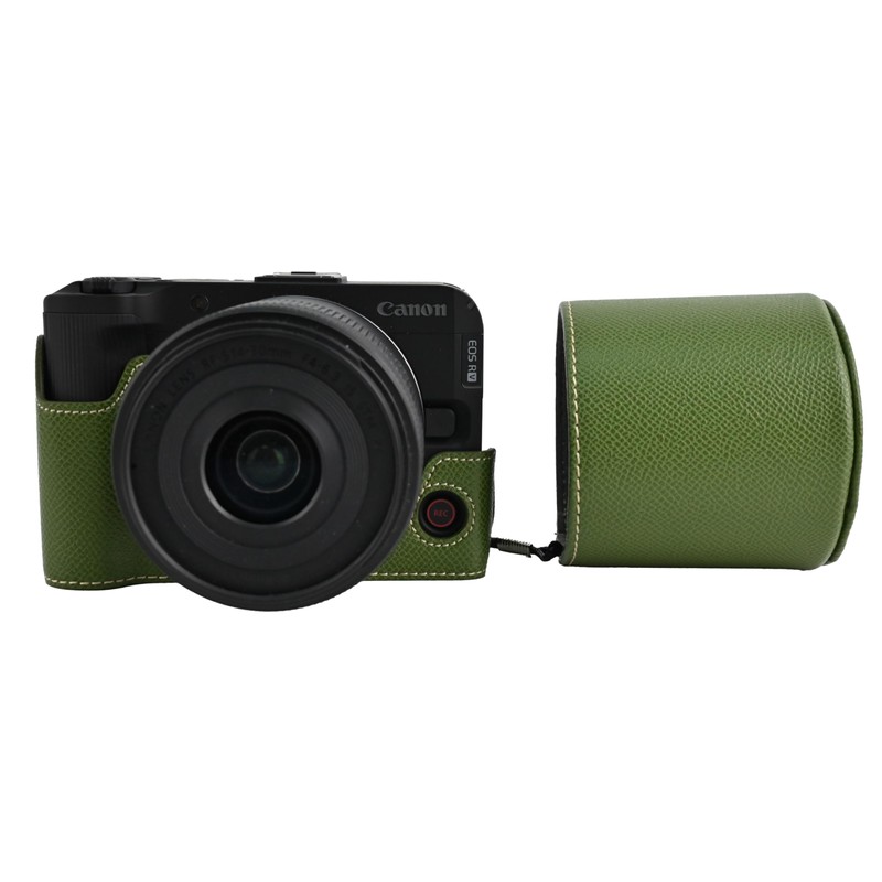 BMAOLLONGB R50 V Case, Handmade PU Leather Half Camera Case