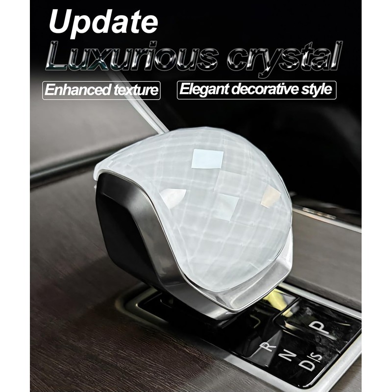 Egreat Crystal Gear Shift Knob Cover Trim Compatible with Land