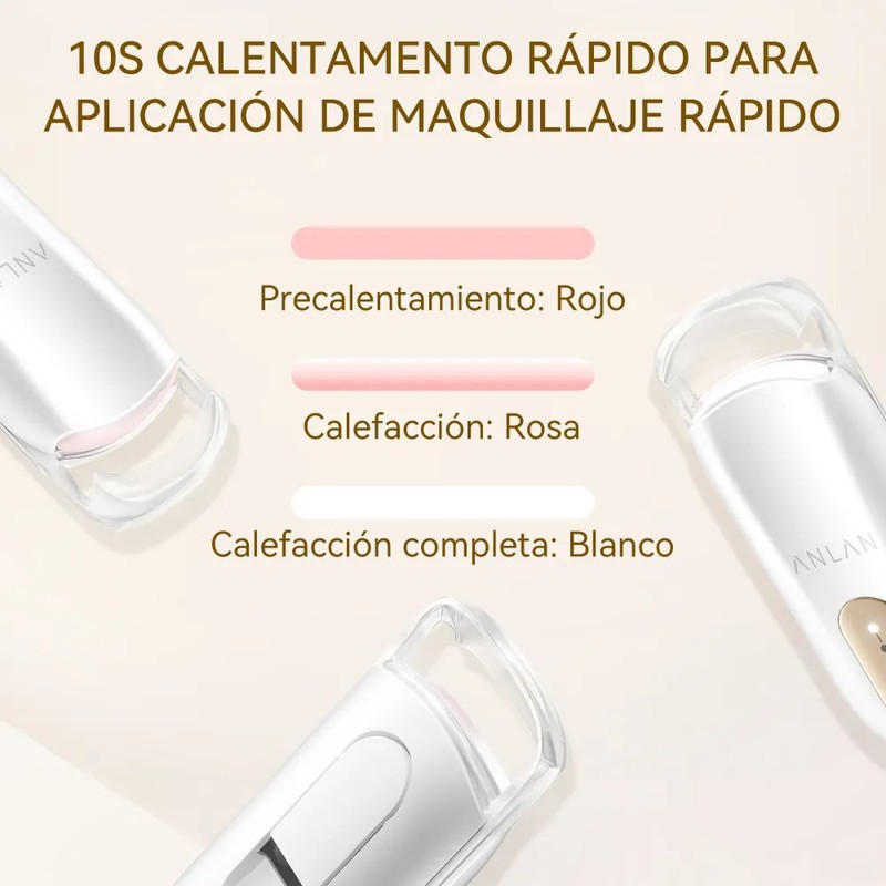 Rizador De Pestañas Eléctricas Gruesas Termico Portátil