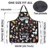 ENSIANTH Bartender Aprons with Pockets Bartender Gifts for Cocktail Lovers
