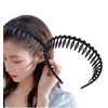 Herbeluemily HM-0094-R01-BK Headband with Comb, Bangs Clip, Men's, Women's, Skin