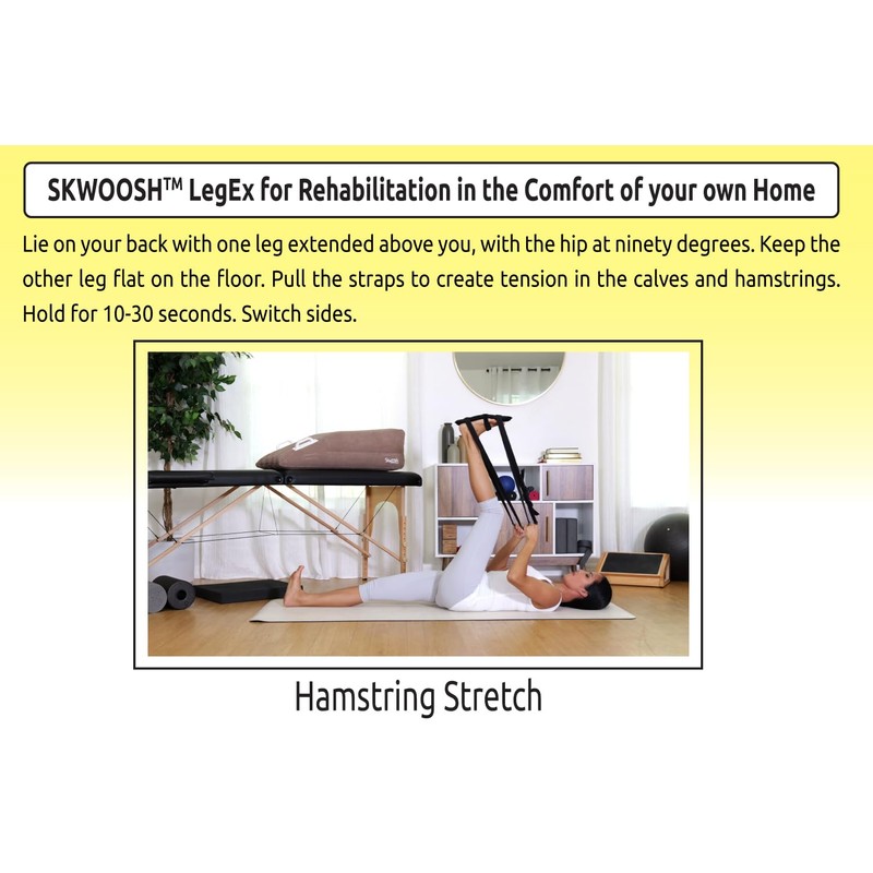 Skwoosh LegEx for knee replacement surgery rehabilitation recovery and mobility,
