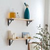 sourcing map 4 Pcs Decorative Shelf Brackets, 5" x 3"