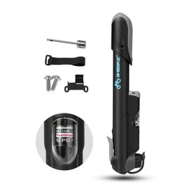 INBIKE Bicycle Pump Mini Bike Pump Pressure Gauge & 120PSI Portable Lightweight for Mountain Road Bike Ball Pump with Needle Presta&Schrader