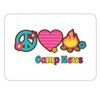 Peace Love Camp Postcards for Kids | Cute Camp Stationary