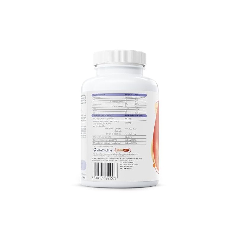 NAC Detox, Selenium & Molybdenum - 120 vegan caps