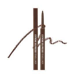 CLIO Extreme Gelpresso Pencil Eyeliner | Smudge-Proof, Waterproof, Long-Lasting, Long-Wear, 6 Cool and Warm Tone Shades, Ultra-Smooth, Creamy Formula (002 DEEP BROWN (NEW))