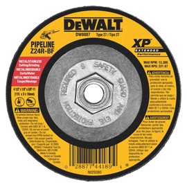 DEWALT DW8807 4-1/2-Inch by 1/8-Inch by 5/8-Inch-11 XP Grinding Wheel