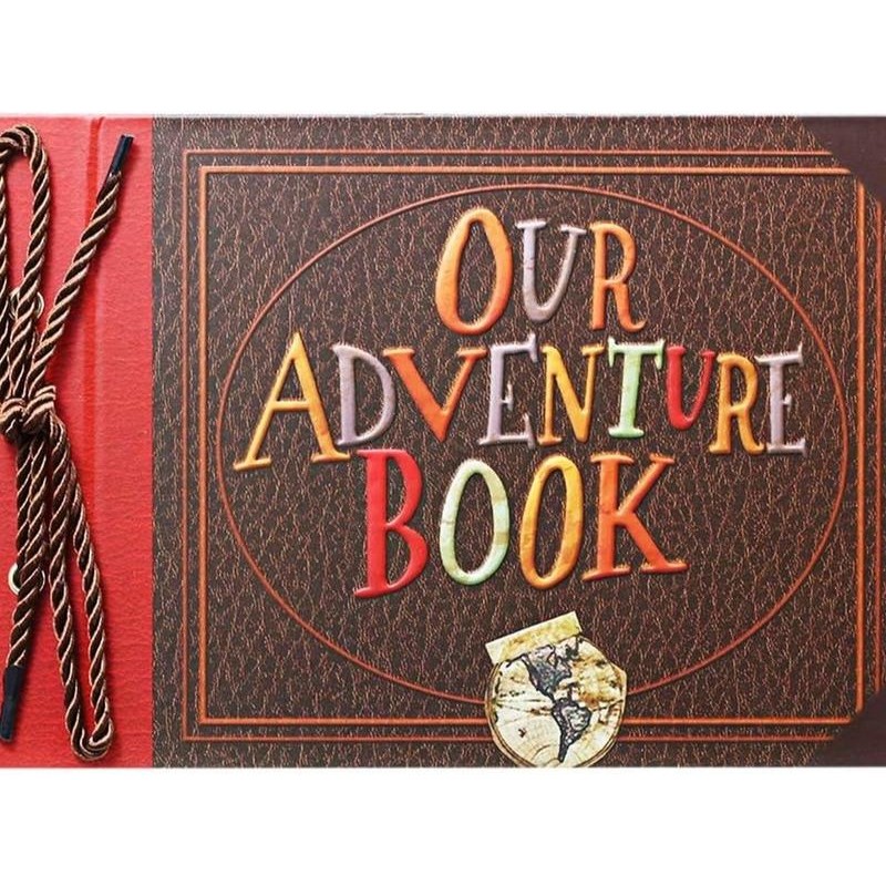 Our Adventure Book Scrapbook Photo Album - Embossed Hard Cover