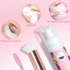 Kit Shampoo Espuma Para Pestañas Y Brocha Para Extensiones