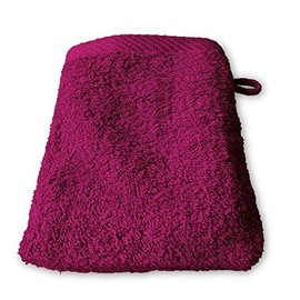 Lanudo® Pure Line Luxury Wash Mitt 600 g/m² 21 x 15 cm 100% Finest Premium Terry Cotton of the Highest Quality Flannel/Wash Cloth Pink