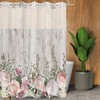 Tititex No Hooks Snap in Liner Pink Roses with Rustic