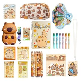 Capybara School Supplies Set Cute Stationery Set Kawaii Back To School A7A5 Spir
