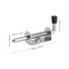 12 Pack Spring Loaded Latches Pin, 5 Inch Silver Spring