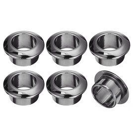 QUARKZMAN 6 Pieces Cable Hole Cover, 18mm (12/32") ABS Office Desk Cable Wire Grommet Cable Organizer for Office Desktop Wire, Black